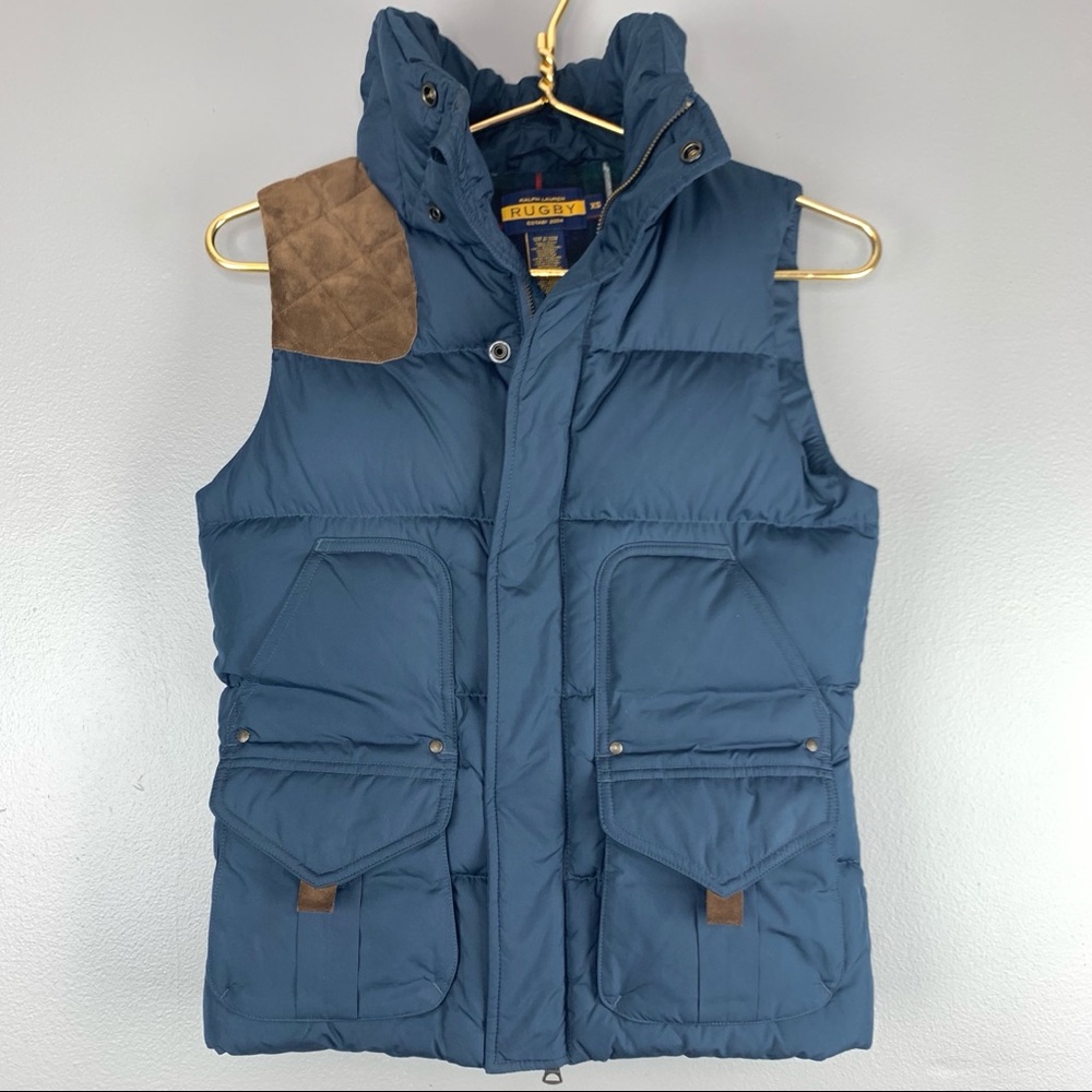 Ralph Lauren Rugby navy puffer vest, XS